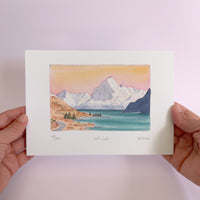 Mt. Cook (Aoraki) Watercolour art print