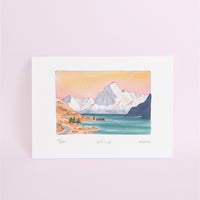 Mt. Cook (Aoraki) Watercolour art print