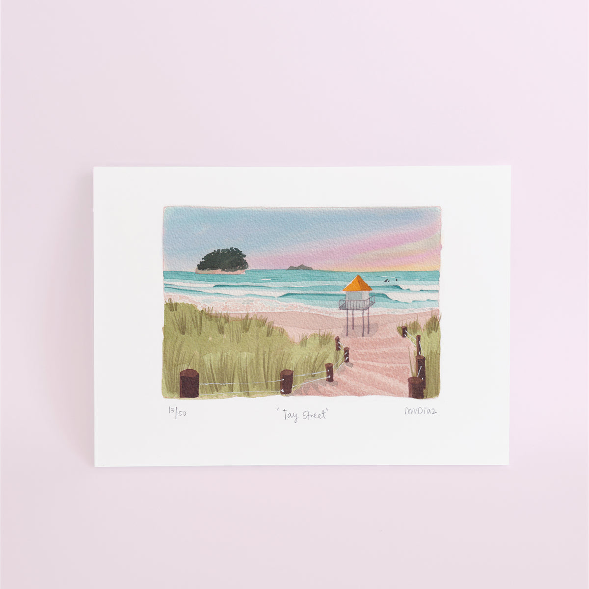 Tay street Watercolour art print