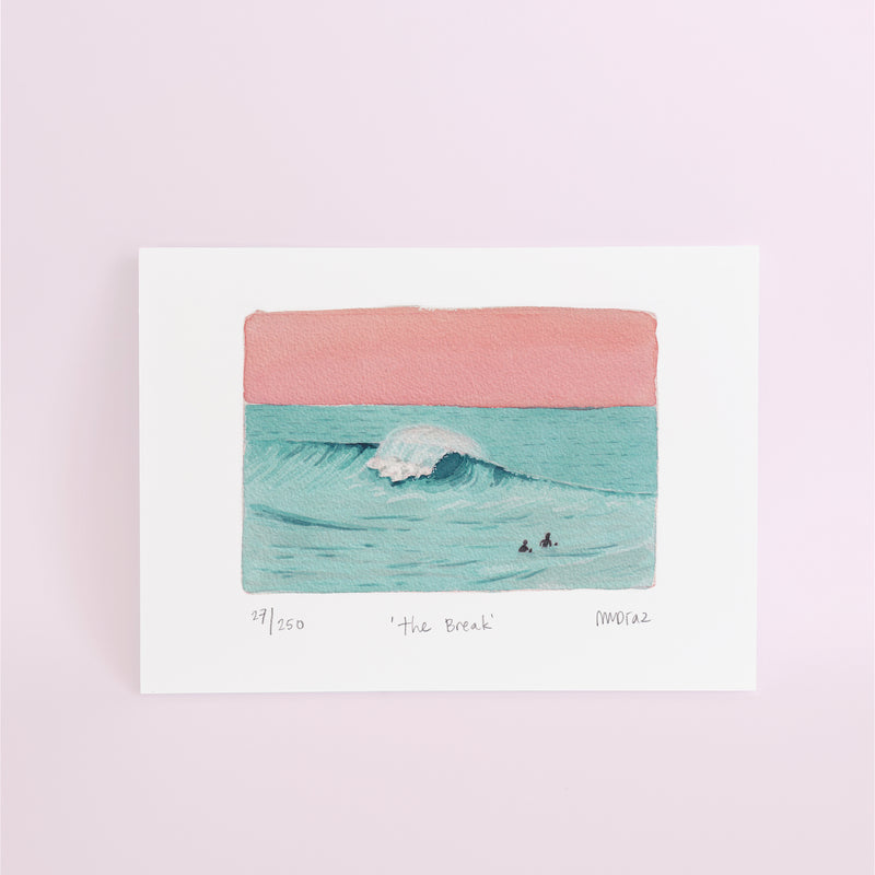The Break Watercolour art print
