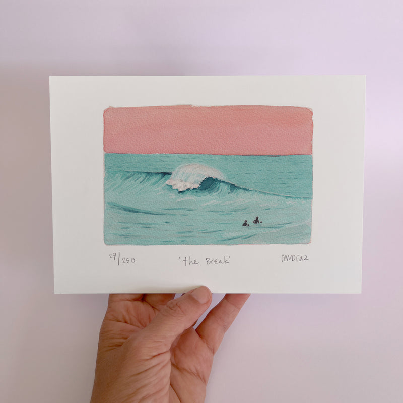 The Break Watercolour art print