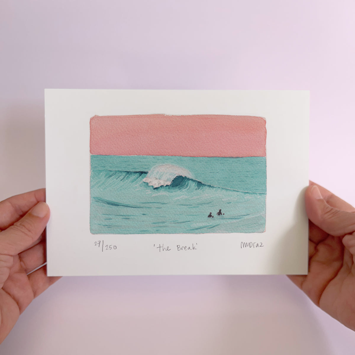 The Break Watercolour art print