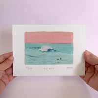 The Break Watercolour art print