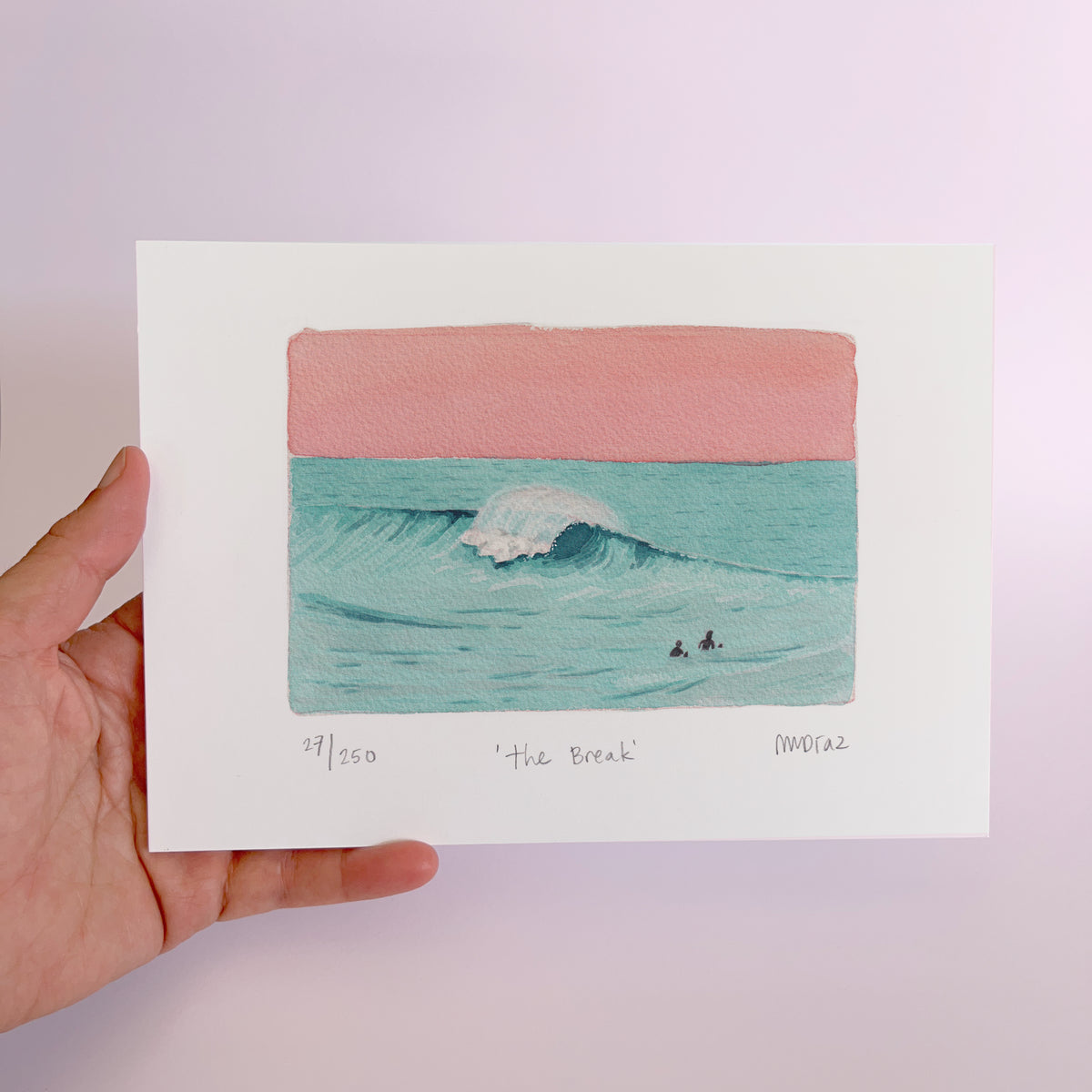 The Break Watercolour art print