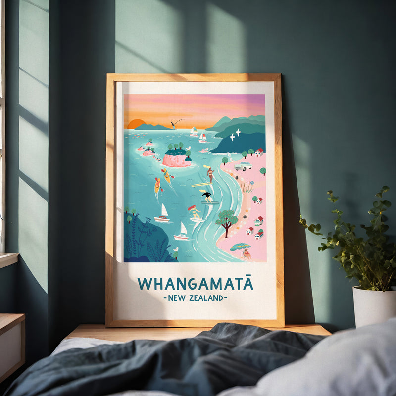 Whangamatā in Pastel