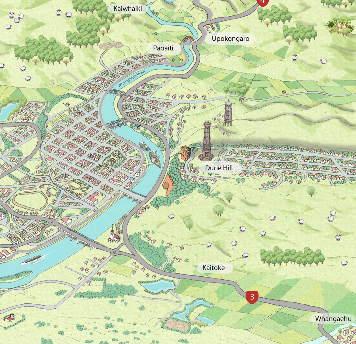 Whanganui map