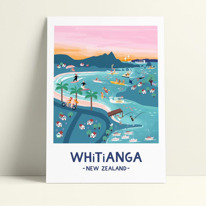 Whitianga in pastel